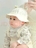 兔兔大文嬰幼兒帽子春夏季網(wǎng)眼薄款0-2歲男女寶寶遮陽(yáng)帽防曬帽漁夫太陽(yáng)帽 小花黃色(網(wǎng)眼款) 建議3個(gè)月-18個(gè)月(帽圍40-48cm) 曬單實(shí)拍圖