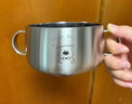 GEEGO不銹鋼碗316飯碗個(gè)人專用吃飯兒童碗寶寶輔食碗防燙碗帶手柄加厚 【316】小狗：雙耳兒童碗 曬單實(shí)拍圖