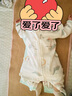 貝谷貝谷嬰兒睡袋兒童春夏竹棉紗布分腿睡袋寶寶防踢被前4后2 云海島鯨S碼 曬單實(shí)拍圖