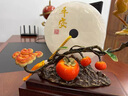 禮御友嘉柿柿如意銅鹿擺件玉石平安扣客廳玄關(guān)家居裝飾品喬遷新居開(kāi)業(yè)禮品 事事如意平安扣46.5*16*33cm 曬單實(shí)拍圖