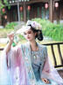 閃動少女（SHANDONGSHAONV）原創(chuàng)漢服重工刺繡宋制繡花大袖衫訶子裙套裝一片齊腰仙 大袖衫+長褙子+吊帶+裙子+霞披 XS 曬單實拍圖