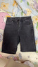 UR2025夏季新款女裝簡(jiǎn)約休閑百搭修身牛仔短褲UWM850096 正黑 27 曬單實(shí)拍圖