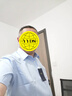 BLACKMONDAY輕奢高級感純棉短袖襯衫男夏季液氨抗皺免燙男士商務(wù)休閑正裝襯衣 曬單實拍圖