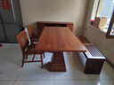 摩緹新中式東南亞風(fēng)格檳榔餐廳家具泰式胡桃木實(shí)木雙子塔餐桌大小飯桌 1.4米餐桌 曬單實(shí)拍圖