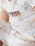 愛慕嬰幼新品小豬佩奇IP中性嬰兒睡衣睡褲家居服套頭短袖上衣/褲子奶皮衣 上衣-柔軟的夢(mèng)AB241D981 100 曬單實(shí)拍圖