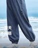 左西男童牛仔褲夏季輕薄褲子2025新款兒童防蚊褲長(cháng)褲 深牛仔色 150 曬單實(shí)拍圖