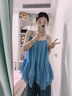 SNYDER WEAR森女復(fù)古小清新吊帶裙外穿甜辣短款連衣裙夏季純欲風(fēng)簡(jiǎn)約a字裙子 吊帶裙 M 曬單實(shí)拍圖