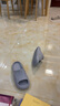 名創(chuàng)優(yōu)品（MINISO）家居拖鞋男女情侶家用舒適浴室防滑防臭涼拖鞋夏  煙灰色44-45 曬單實拍圖
