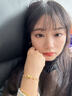 中國珠寶 SINO GEM黃金手鏈女雙層蝴蝶結足金手串輕奢情人節520送女朋友禮物 雙層蝴蝶結手鏈  約0.3g【配925銀雙層手鏈】 曬單實(shí)拍圖