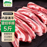 呼貝倫內(nèi)蒙古灘羊 原切羊肋排凈重5斤 整排羊條排切割手抓羊肉火鍋食材 曬單實(shí)拍圖