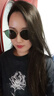 Fakeme貓眼墨鏡女β鈦圓框太陽(yáng)鏡防紫外線(xiàn)中性網(wǎng)紅款男女百搭 Josie BGD 曬單實(shí)拍圖