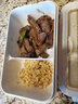麥丫丫麥秸稈飯盒上班族微波爐便當(dāng)盒分隔餐盒可密封保鮮便攜環(huán)保午餐盒 日式便攜飯盒【米色】850ml 曬單實(shí)拍圖