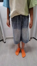 左西童裝男童牛仔短褲防褪色夏裝2025新款兒童夏季中褲 牛仔色 160 曬單實拍圖