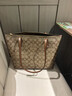 蔻馳（COACH）【官方授權(quán)店】奢侈品女包ZIP30系列托特包單肩手提包送女友禮物 4455IME74卡其棕色配色 曬單實(shí)拍圖