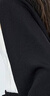 LILY夏新款女裝時尚百搭短款復古針織衫披肩外套上衣女 510黑 M 曬單實拍圖