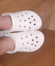 卡駱馳crocs洞洞鞋貝雅男鞋女鞋輕便耐磨一腳蹬拖鞋休閑鞋|10126 白-100 37 /38(230mm) 曬單實(shí)拍圖