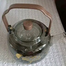 全度（Quandu)提梁蒸煮一體茶壺黑茶白茶壺耐高溫明火加厚玻璃茶壺 銀杏葉祥云提梁壺?zé)熁疑?1000ml 曬單實(shí)拍圖