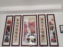 宋禮庭 SOGLYTIN中堂畫(huà)客廳掛畫(huà)五聯(lián)農村堂屋山水畫(huà)大氣背景墻靠山圖風(fēng)水壁畫(huà)對聯(lián) 寶地福至 中間90x180CM+四幅35x180CM 胡桃 曬單實(shí)拍圖