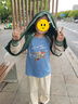 茵曼（INMAN）男童運(yùn)動褲25年秋新款兒童寬松休閑褲子中大童男孩衛(wèi)褲束腳長褲 杏色 140 曬單實(shí)拍圖