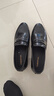 雷曼尼保羅2026新款舒適軟底休閑鞋男頭層牛皮男士真皮一腳蹬皮鞋 6616黑色打孔涼鞋 42 曬單實(shí)拍圖