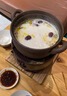 塘墨軒 老式陶土砂鍋無釉圍爐燉鍋家用燃氣灶煲湯大號鍋手工炭火煮茶爐 荷韻柴燒炭爐+粗陶砂鍋-矮款 2L 曬單實拍圖