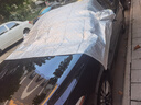 紳創(chuàng)汽車遮陽擋防曬罩前檔風(fēng)玻璃遮陽傘半罩車罩衣?lián)跹┥衿鞲魺釗鹾?四季通用遮陽雪擋【約寬2.4*高1.4m】 適用SUV轎車MPV 曬單實拍圖