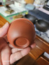 藏壺天下個人專用主人杯純手工紫砂杯小口茶杯品茗杯紫泥朱泥聚寶盆小杯 朱泥款 曬單實拍圖