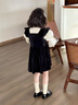 G.DUCKKIDS小黃鴨女童連衣裙秋裝2025新款兒童套裝裙子洋氣小女孩寶寶公主裙 圖片色 110 建議4~5歲【100-110cm】cm 曬單實拍圖