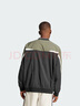 adidas陳冠希同款街頭漫游系列復(fù)古V領(lǐng)套頭衫新款阿迪達(dá)斯三葉草 黑色/巖層橄欖綠     XS 曬單實拍圖