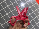 彌鹿（MiDeer） 兒童剪刀2歲+低幼寶寶安全手工剪紙不傷手多功能幼兒園3-6歲小孩工具圓頭小剪子 【紅色全塑款】兒童安全剪刀-2歲+ 曬單實拍圖