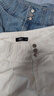 森馬（Semir）牛仔褲女寬松短褲chic百搭2025夏季新款涼感高腰A字褲甜酷風(fēng) 本白10101 27 曬單實(shí)拍圖