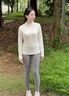 安踏速干抗菌長(zhǎng)T丨大地之殼女新款戶外半拉鏈長(zhǎng)袖t恤立領(lǐng)打底衫上衣 暖玉白-1 【速干抗菌】 M (女165) 曬單實(shí)拍圖