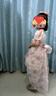 眺德高 公主裙女童 夏季公主裙禮服碎花蝴蝶結(jié)拖尾連衣裙生日宴會(huì)裙 碎花蝴蝶結(jié)公主裙-粉色-130cm 曬單實(shí)拍圖