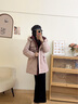 鴨鴨中長(zhǎng)款羽絨服女士2025年冬季新款時(shí)尚保暖韓版收腰顯瘦派克服外套 黑色 M 曬單實(shí)拍圖