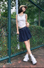 FILA 楊冪同款|斐樂官方女裝針織背心2025夏新款時尚簡約休閑修身內(nèi)搭 云菇白-WT L 170/88A/L 曬單實拍圖