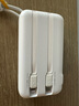 W&P 新國標(biāo)3C認(rèn)證可上飛機(jī) 充電寶20000毫安自帶線AC插頭22.5W快充20W三合一移動電源適用蘋果小米wp 曬單實拍圖