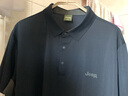 吉普（JEEP）冰絲速干短袖T恤男士polo衫夏季寬松涼感衣服男裝藏青拼深墨綠XL 曬單實(shí)拍圖