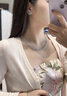DAISY DREAM藍松石淡水珍珠項鏈女2025新款輕奢串珠頸鏈簡約小眾鎖骨鏈配飾品 【品牌禮盒】藍松石項鏈 曬單實拍圖