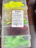 儒煜 路亞餌尾軟餌卷尾T尾蛆鉛頭鉤軟蟲單尾假餌鱖魚鱸魚翹嘴魚餌套裝 81件5-7cmT尾卷尾+5-7g鉛頭鉤 曬單實拍圖