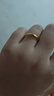 周六福5D硬金黃金戒指女莫比烏斯環(huán)計(jì)價(jià)A019631 16號(hào) 約1.18g生日禮物 曬單實(shí)拍圖