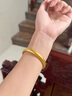 中國黃金（CHINA GOLD）滿天星黃金戒指女款足金活口素圈指環(huán)情人節(jié)生日禮物送女友老婆 車花滿天星戒指 約1.55g 曬單實(shí)拍圖