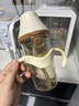 奶爸爸（Nicepapa）翻蓋學(xué)飲杯奶瓶1-3歲兒童水杯ppsu吸管杯防嗆喝水直飲杯 240ml 水嘴+直飲管+背帶(含把手) 曬單實(shí)拍圖