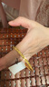金至尊（3DG Jewellery）碎碎冰黃金手鐲999足金實(shí)心手鐲首飾送老婆媽媽女神節禮物計價(jià) 實(shí)心款-60圈24.44克-KB01012024 曬單實(shí)拍圖
