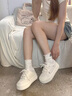 森馬配裙子小白鞋女2025新款秋季厚底休閑面包鞋小眾學(xué)生板鞋女 米白色贈(zèng)送運(yùn)費(fèi)險(xiǎn) 37 曬單實(shí)拍圖