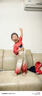 G.DUCKKIDS童裝哪吒衣服女童夏季套裝2025新款兒童夏裝女寶寶漸變短袖兩件套 紅色漸變 100 建議90-100cm3-4歲 曬單實(shí)拍圖