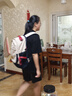 新秀麗（Samsonite）雙肩包大學(xué)生男女大容量電腦包書包時(shí)尚背包\QU8 紅色/藍(lán)色【24L大容量】 曬單實(shí)拍圖