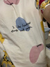 棉十三帶胸墊睡衣女夏薄【免穿文胸純棉】全棉家居服7分褲套裝可外穿tt 曬單實(shí)拍圖