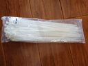 HAILE尼龍?jiān)鷰Юυ壴鷰г€理線束線帶自鎖式扎帶4.6*300mm 中號(hào)白色100根ZD-30-100 曬單實(shí)拍圖