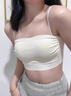 蔚占吊帶裙專(zhuān)用內衣細肩帶大胸顯小內衣女無(wú)鋼圈一體美背內衣夏季薄款 U型美背抹胸【香檳白】 M 34/75【ABC通杯】 曬單實(shí)拍圖