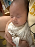 貝瑞加（Babyprints）嬰兒半背衣2件裝長袖純棉寶寶上衣護肚和尚服家居內(nèi)衣 小熊貓咪52 曬單實拍圖